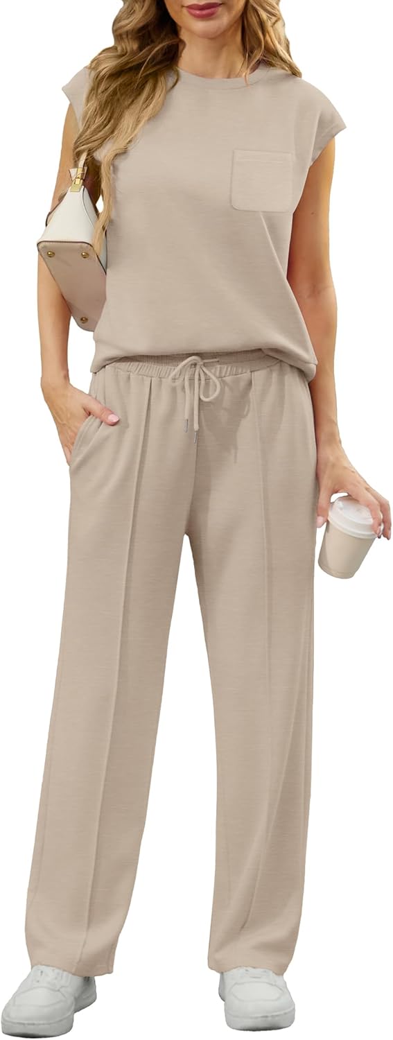 Stylish 2 Piece Sets for Women Summer Lounge Outfits 2025