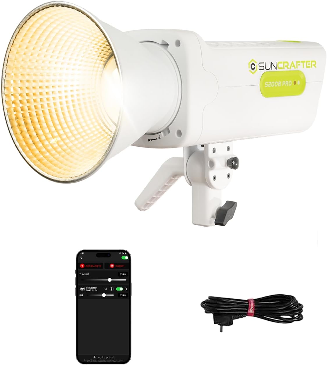S200BPro 200W COB LED Video Light for Stunning Photography