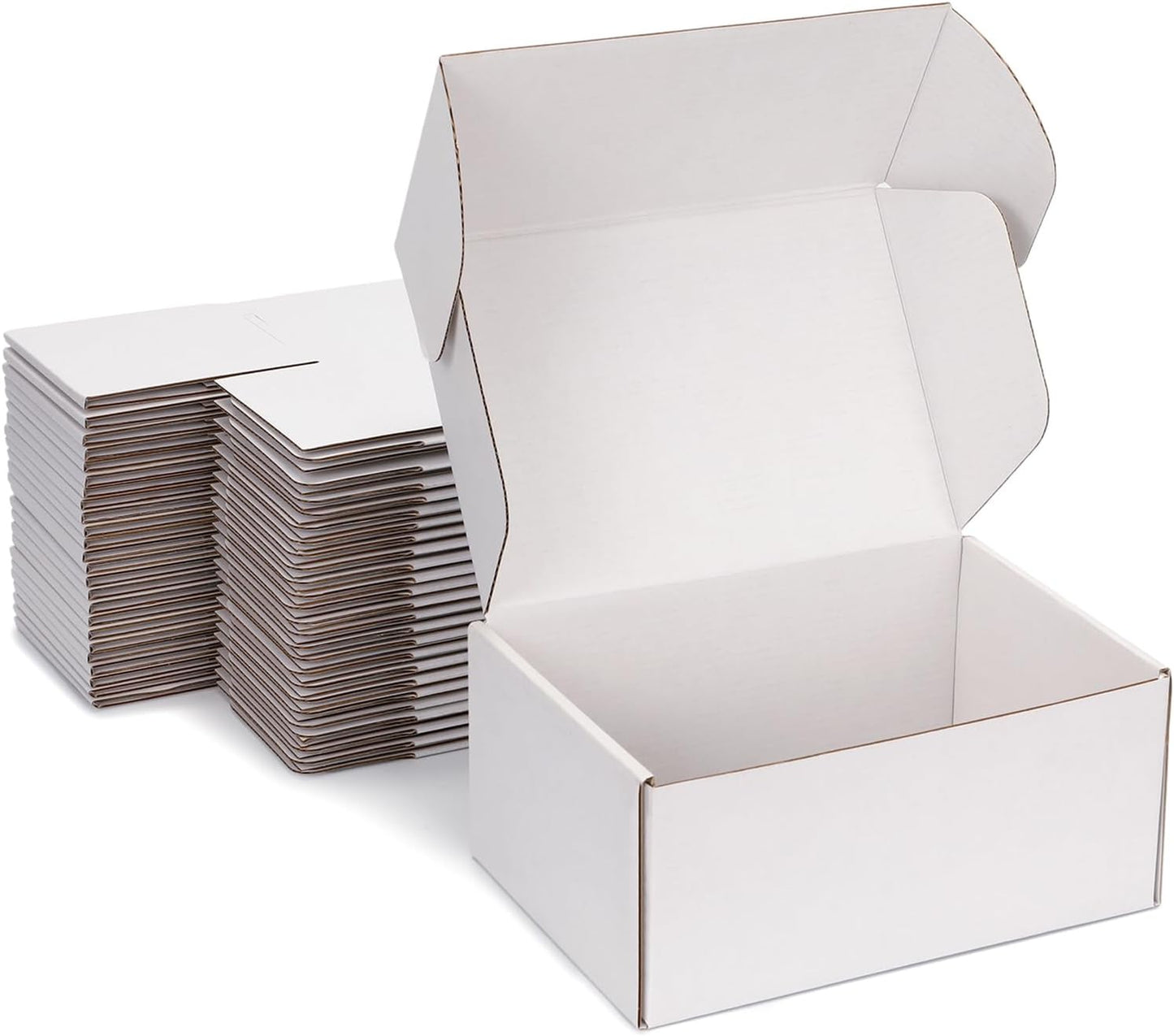 Small Shipping Boxes 9x6x4 Inch - Sturdy White Corrugated Boxes
