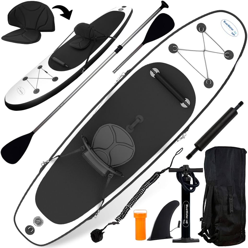 Inflatable Crossover Stand Up Paddle Board Kayak Kit for Fun