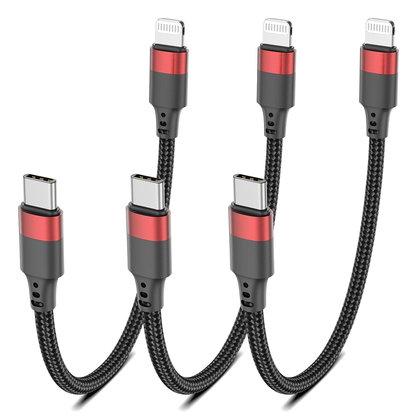 Fast Charge iPhone with 6 inch Short USB C Lightning Cable