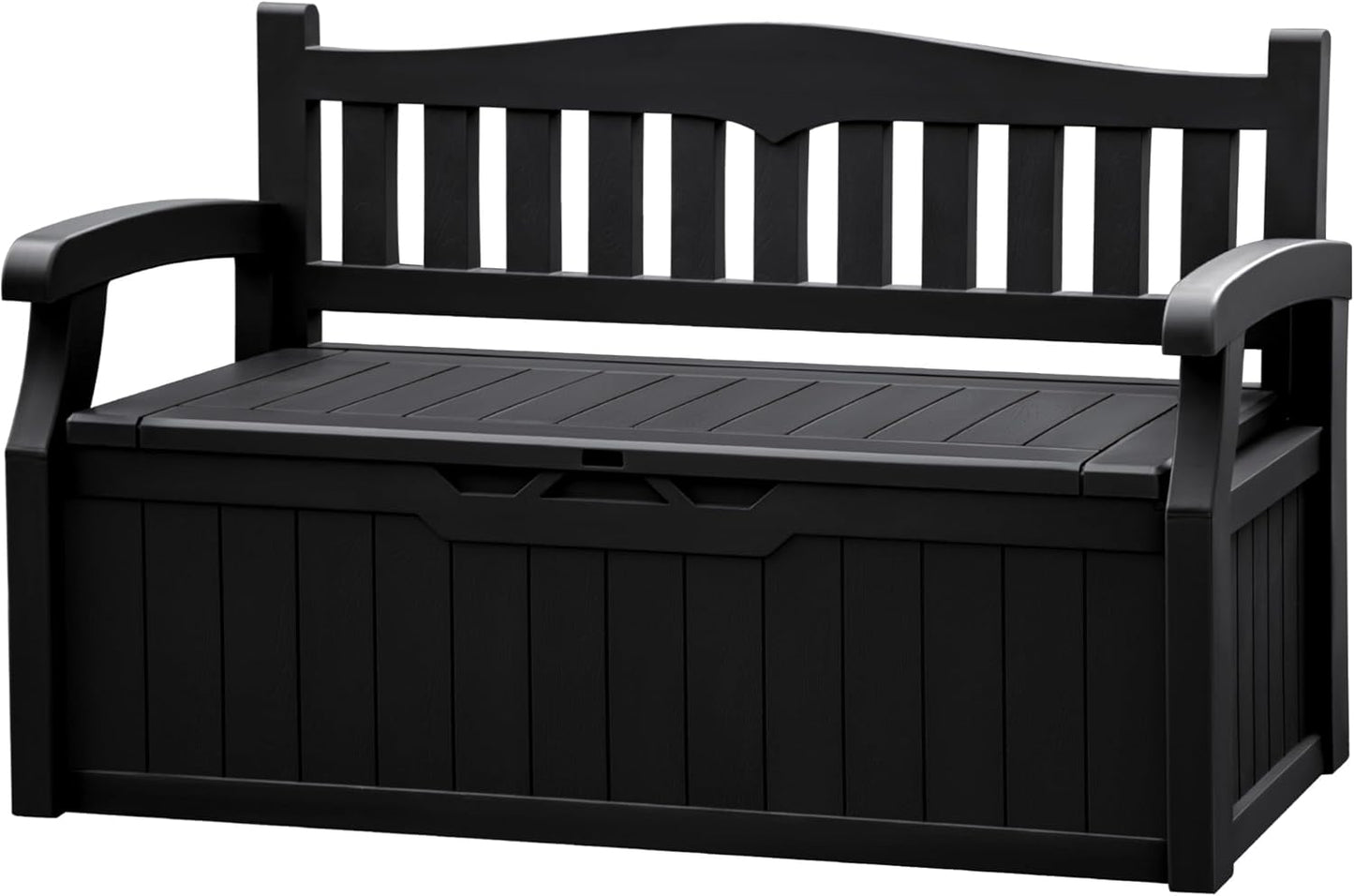 JUMMICO 80 Gallon Resin Outdoor Storage Bench for Your Patio