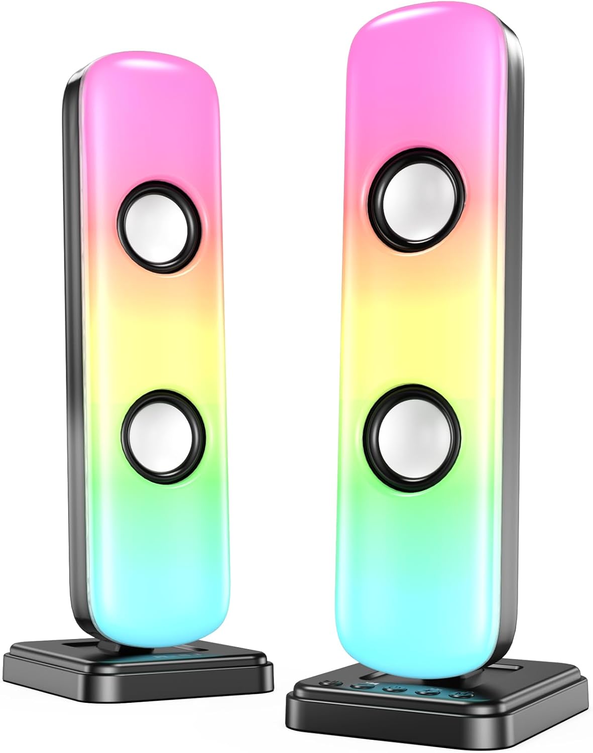 High-Performance Gaming Speakers with Dynamic RGB Lights