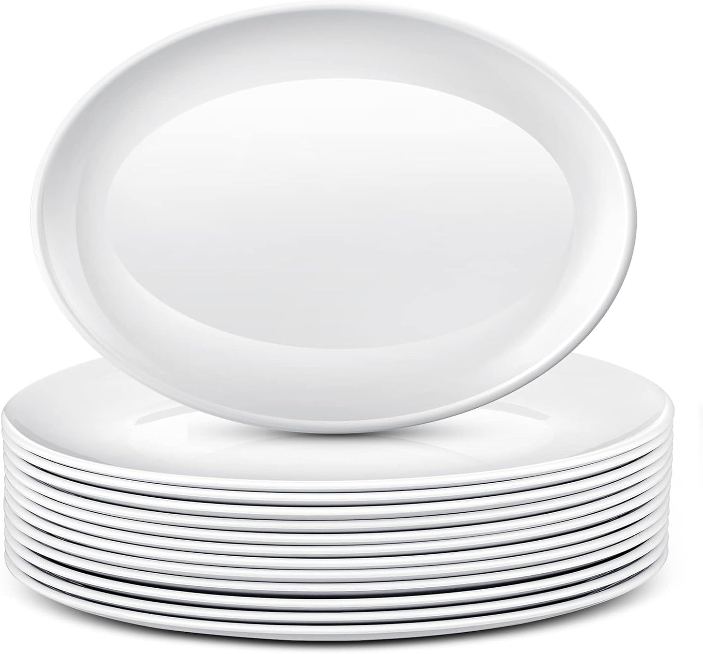 Dandat 12 Pcs Large Serving Platters for Parties and Events