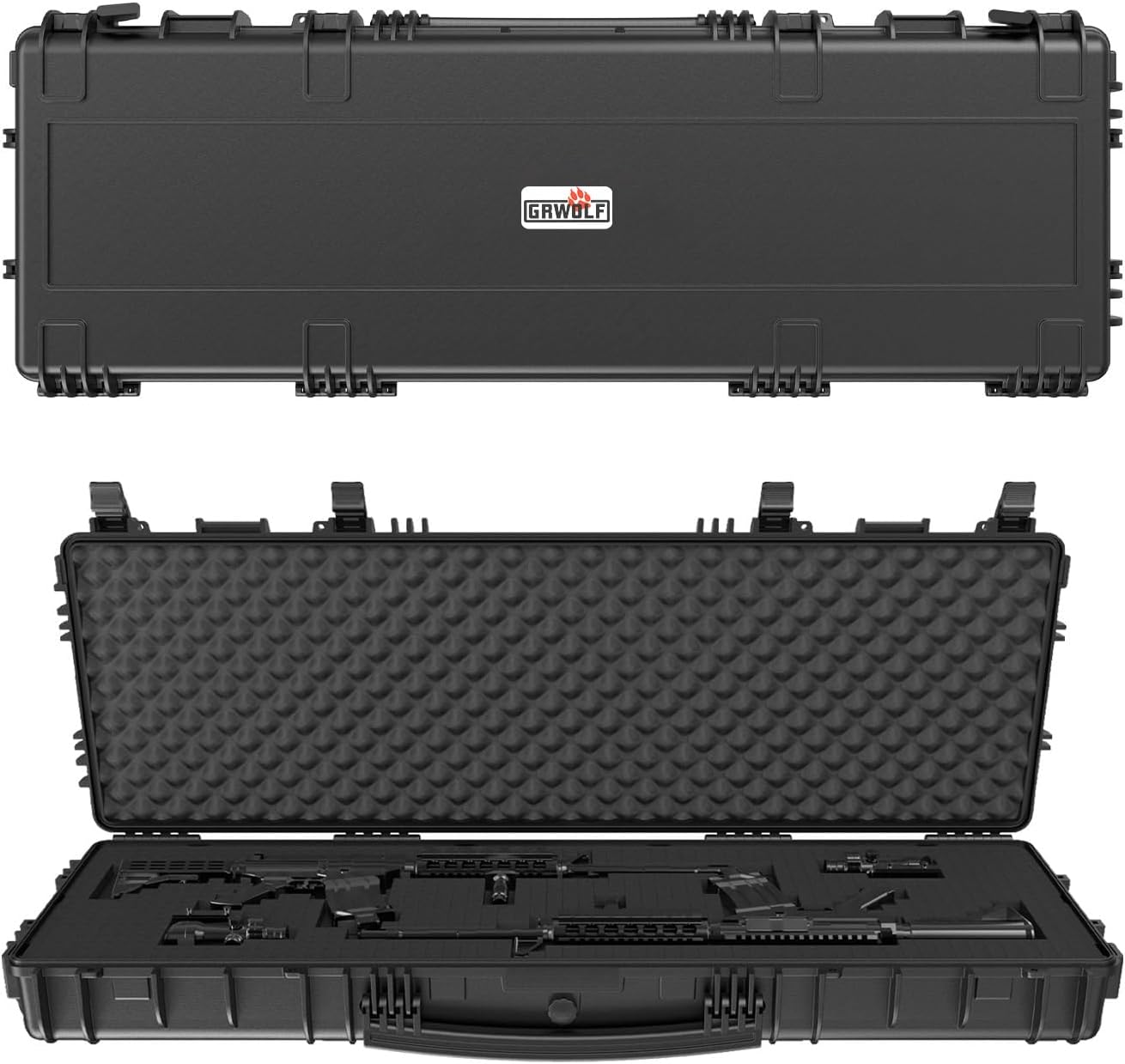 Rifle Case with 3 Layer Pick and Pluck Foam for Secure Storage