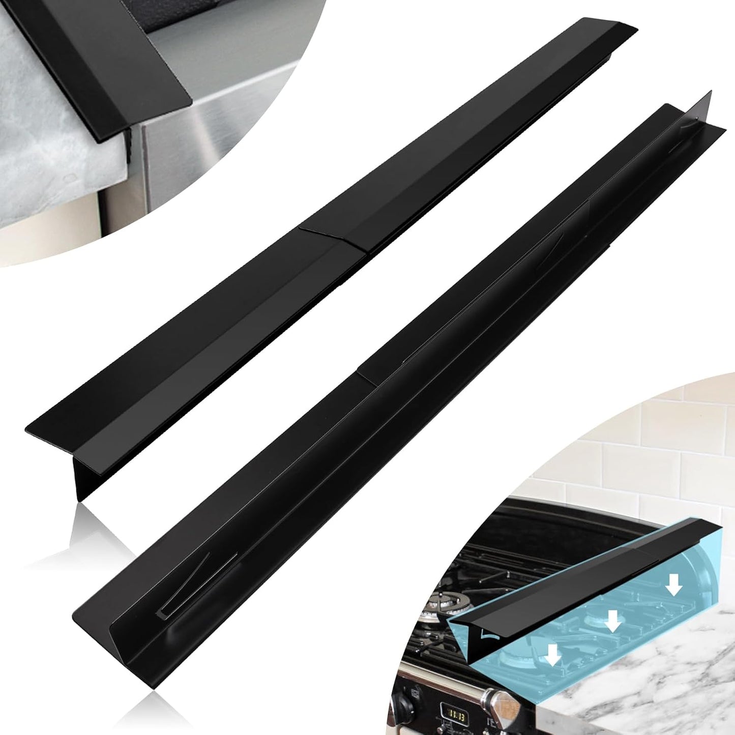 Stainless Steel Stove Counter Gap Covers for Kitchen Protection
