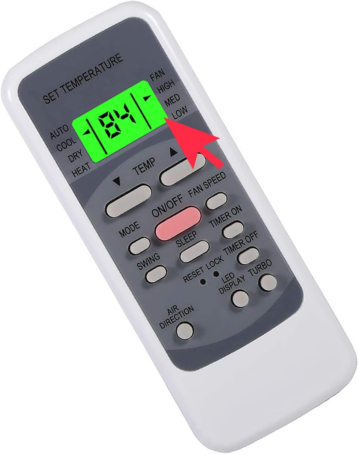YAOHUIMI RG51M3/E Remote Control - Midea AC Replacement