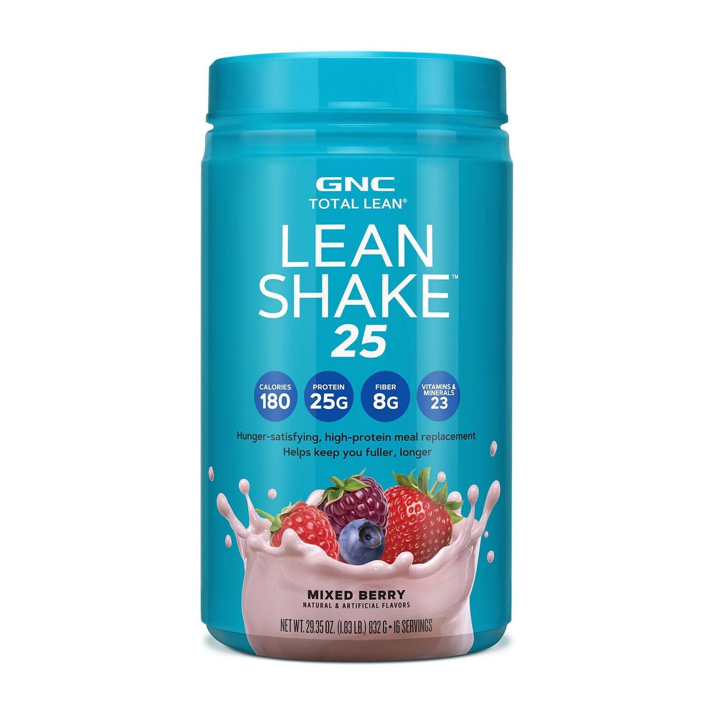GNC Total Lean Lean Shake 25 - Delicious Mixed Berry Flavor