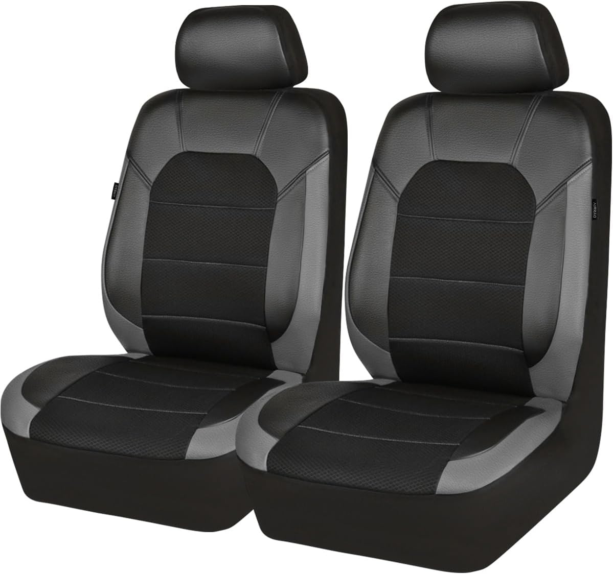 CAR PASS Leather Car Seat Covers for Front Seats - Breathable Design