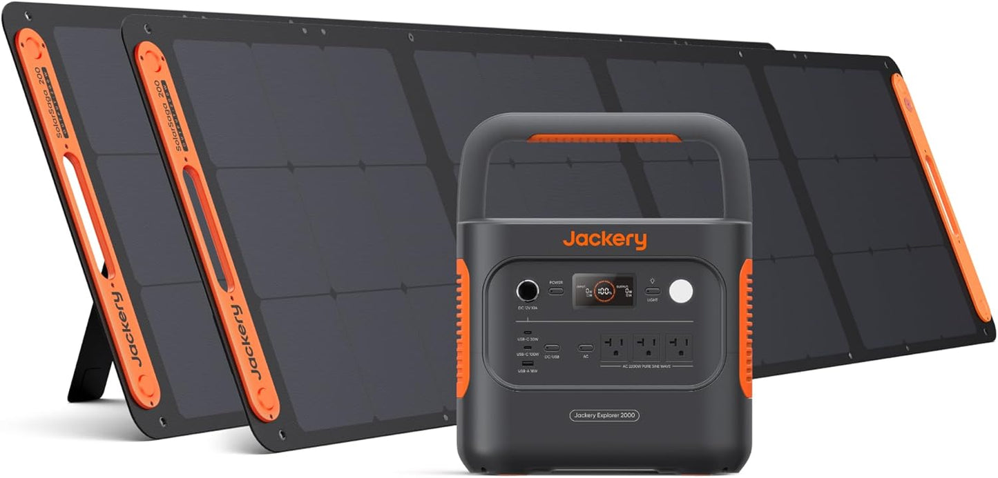 Jackery Solar Generator 2000 v2: 2042Wh Power+Fast Charge