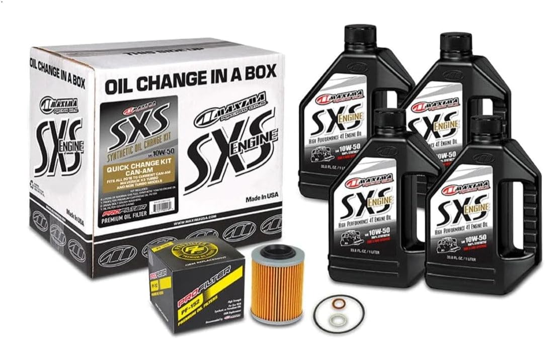 SXS Can-Am Oil Change Kit 10W-50 Full-Syn for Maverick X3