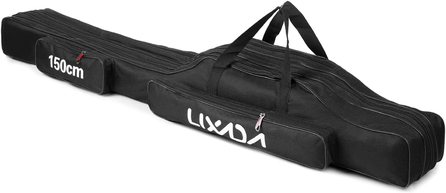Lixada 3-Layer Fishing Rod Case: Portable Storage Solution