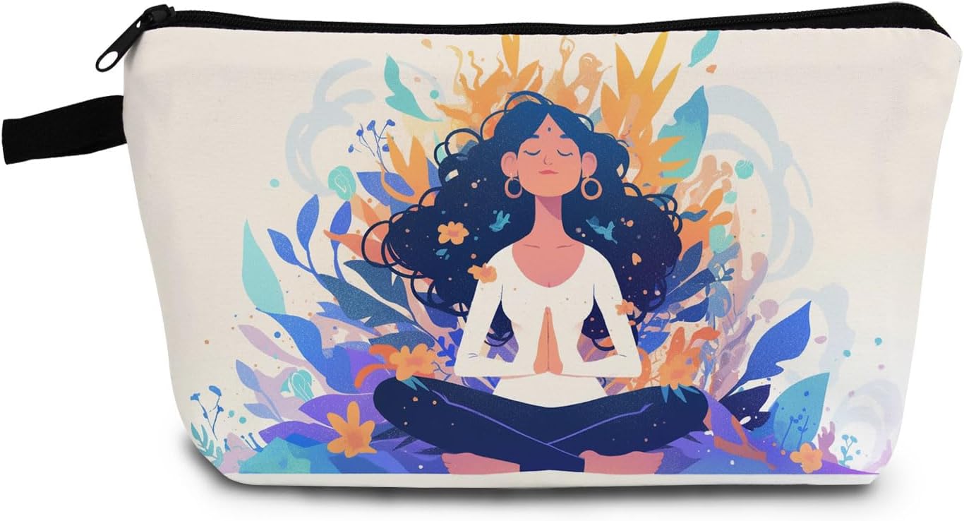 Colorful Yoga Makeup Bag for Yoga Lovers
