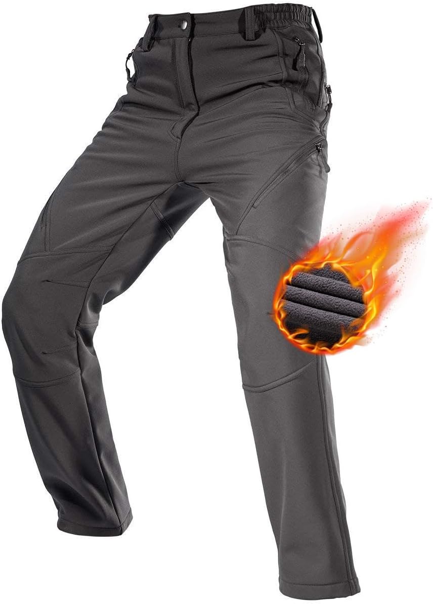 Water Repellent Cargo Pants: Fleece Lined & Durable