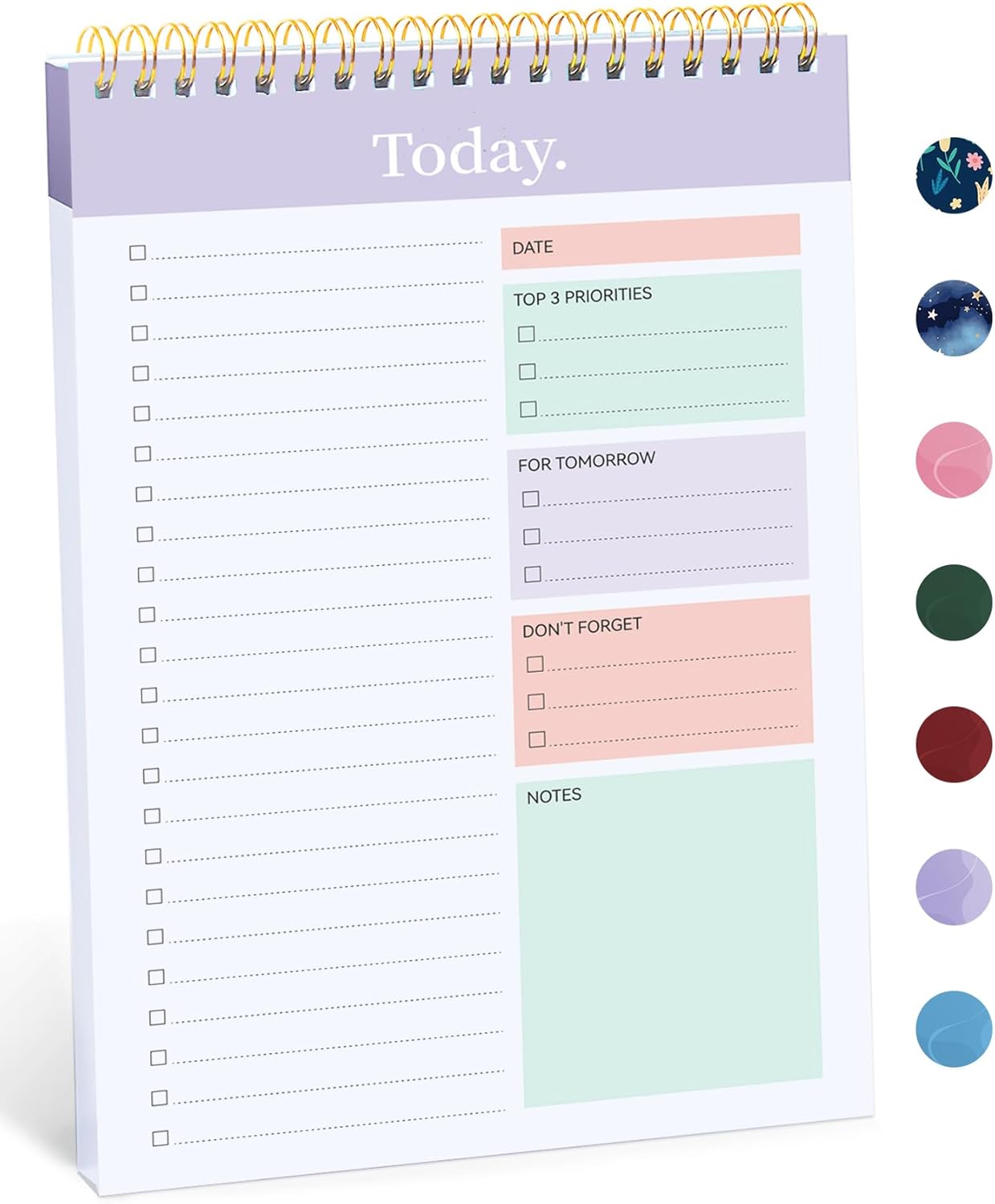 52-Sheet Undated Daily Planner - Achieve Goals & Stay Organized