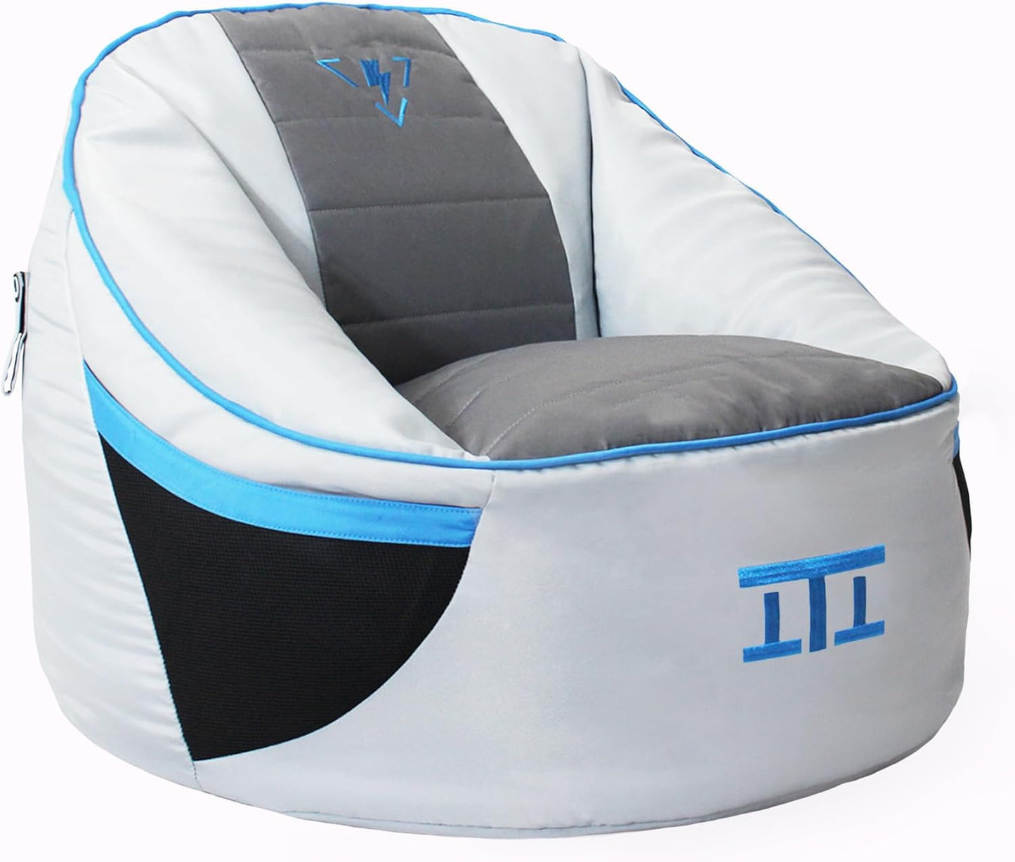 Durable Gray & Blue Gaming Chair Cover
