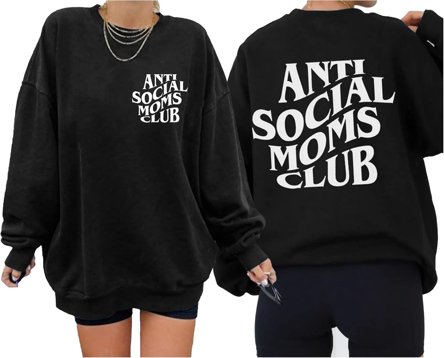 LOTUCY Oversized Mama Sweatshirt - Cozy Style!