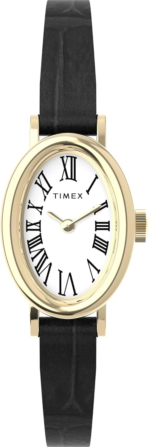 Timex Women's Cavatina Watch with Pearl Dial and Gold-Tone Case