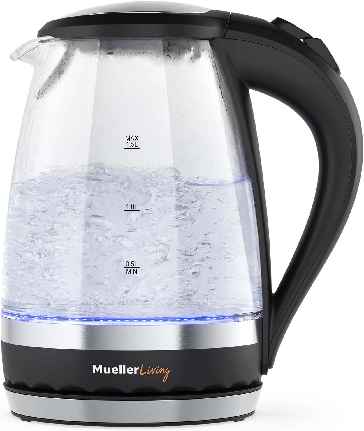 MuellerLiving 1.5L Electric Tea Kettle with SpeedBoil Tech