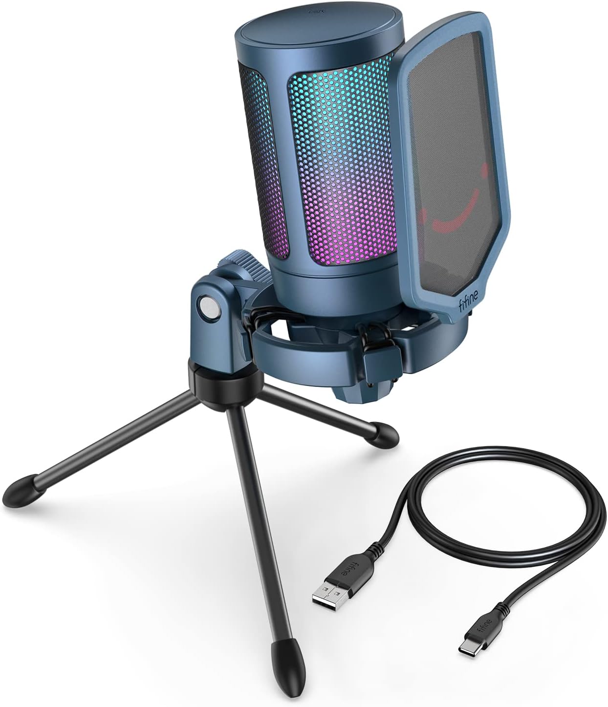 FIFINE Gaming Streaming USB Microphone for Clear Voice Capture