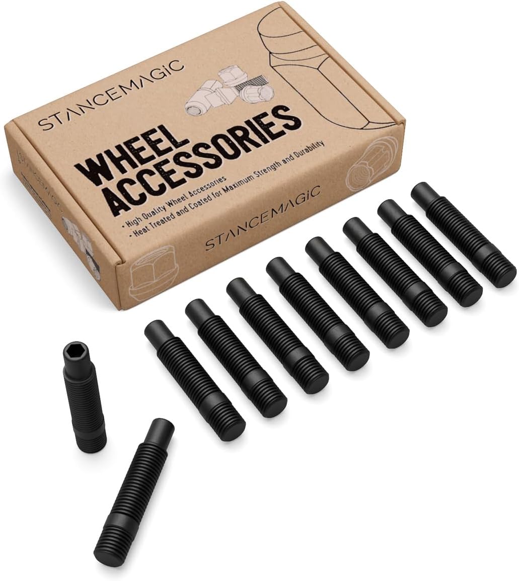 StanceMagic Extended Black Wheel Stud Conversion for BMW Vehicles