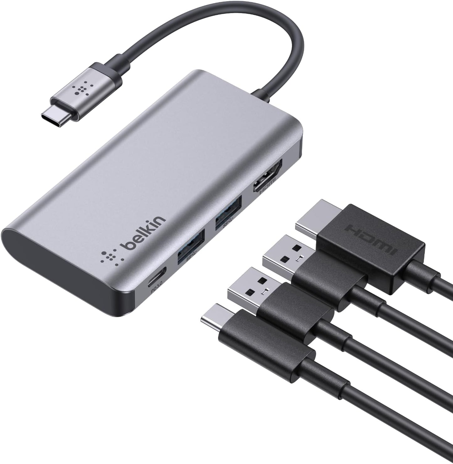 Belkin USB C Hub 4-in-1 Dock with 4K HDMI and Power Delivery