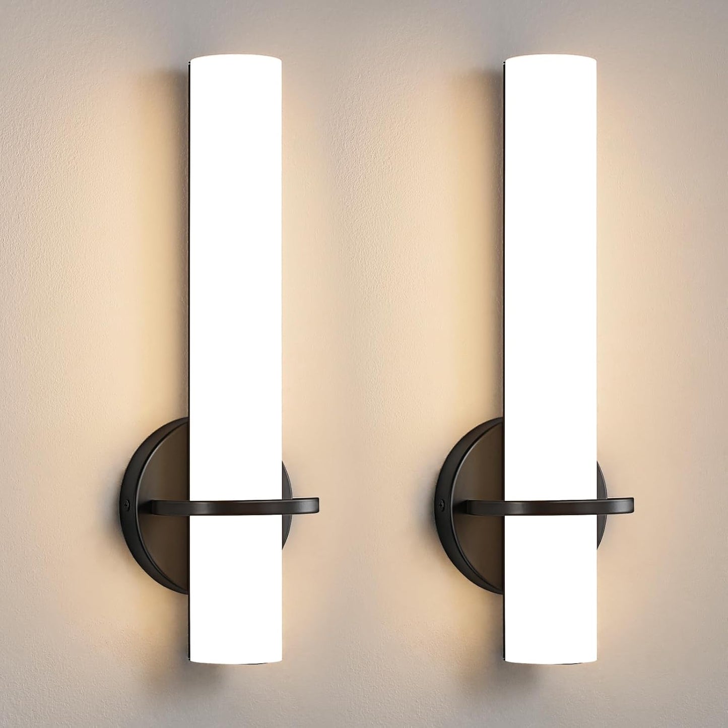 Modern Black Wall Sconce Light Set of Two for Any Room