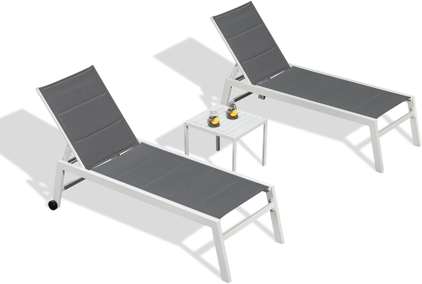 Adjustable Aluminum Chaise Lounge Set for Ultimate Comfort