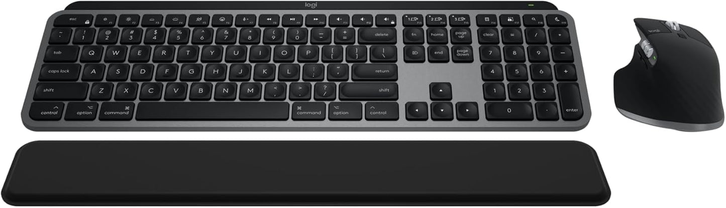 Logitech MX Keys S Combo: Mac Wireless - Fast Scroll Mouse