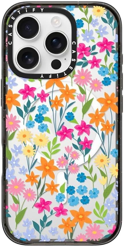 CASETiFY Impact Case for iPhone 16 Pro - Bright Spring Flowers