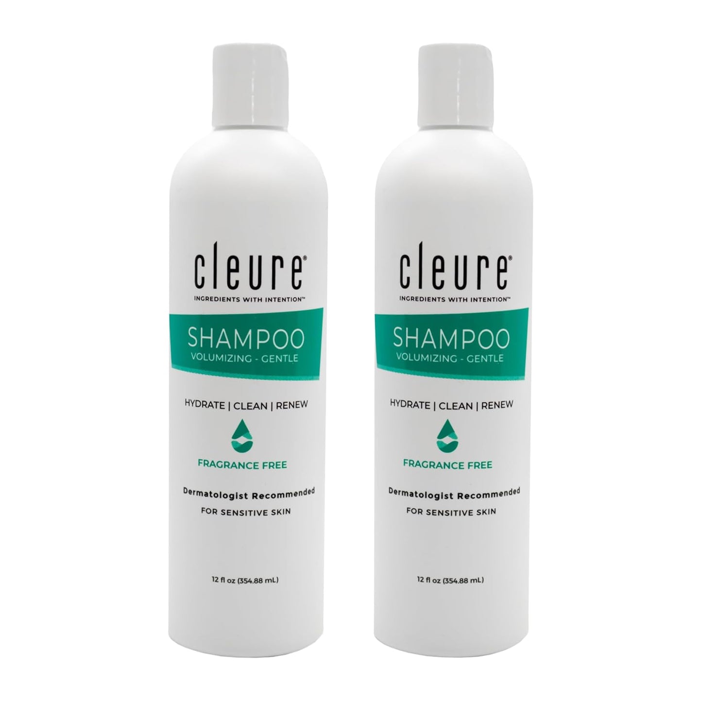 Cleure Hypoallergenic Volumizing Shampoo for Sensitive Skin Care