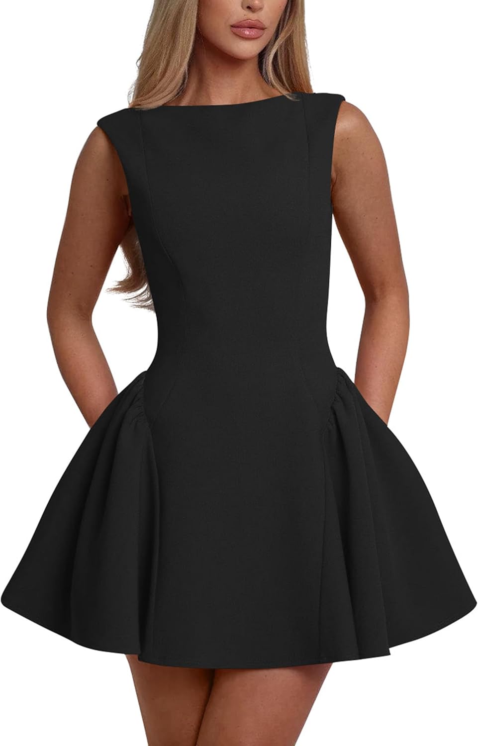 YMDUCH Women's Summer Sleeveless A-line Mini Party Dress Review