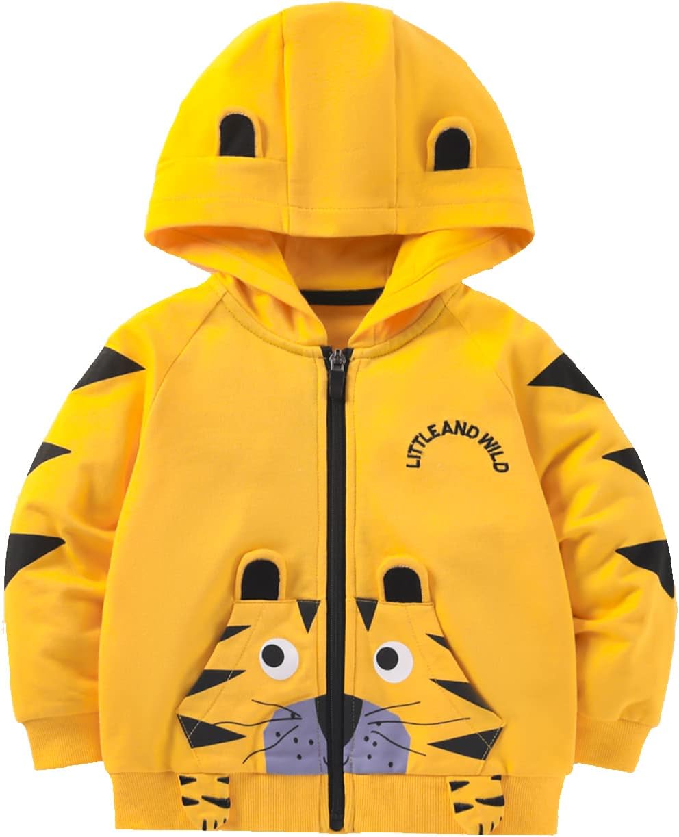 Akyzic Cartoon Zip Up Hoodie - Warmth & Style for Kids!
