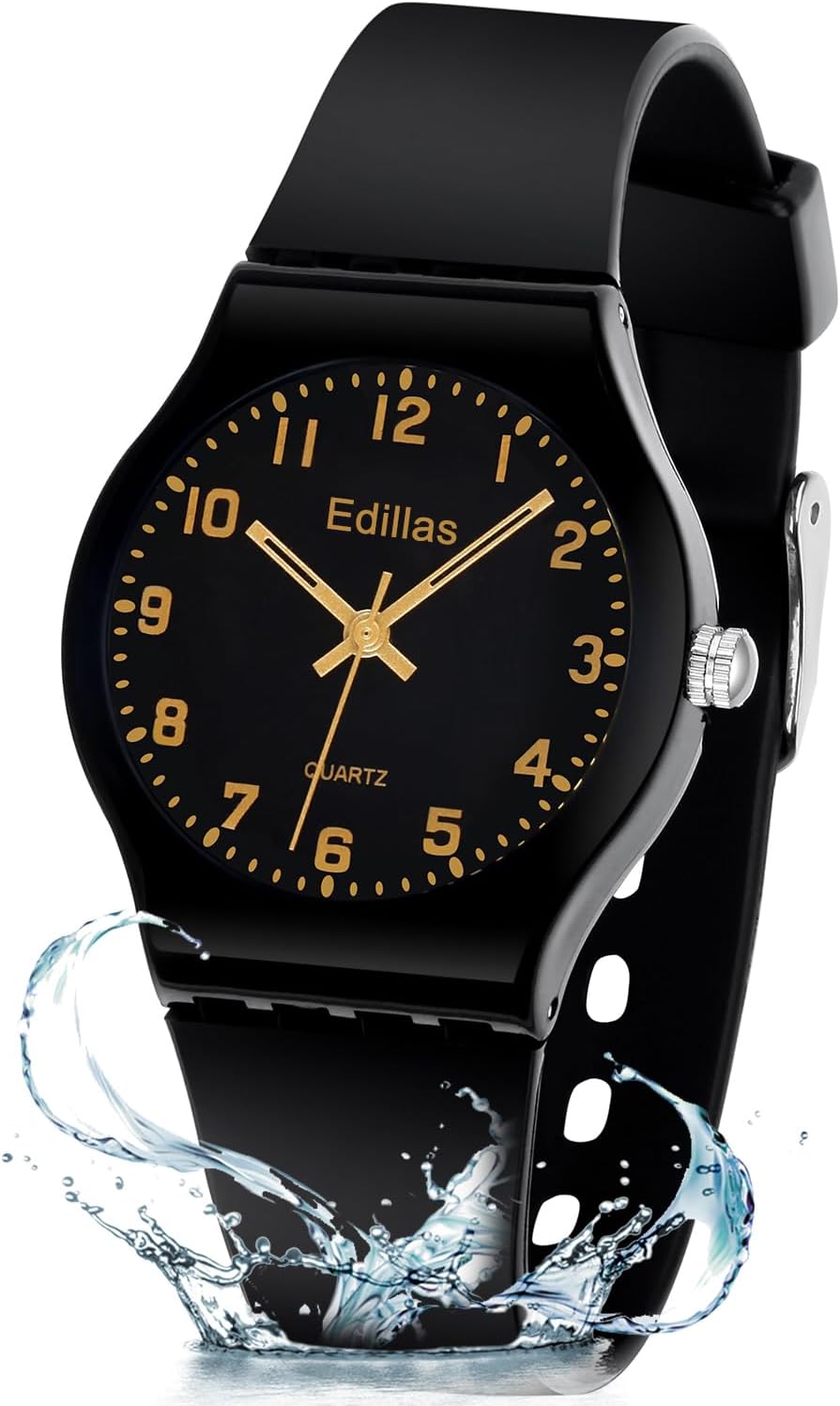 Yadelai Kids Waterproof Analog Watch - Easy Learning Time