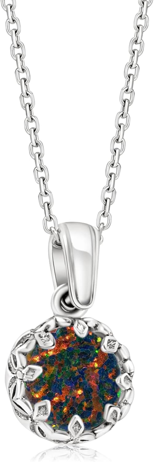 925 Sterling Silver Gemstone Necklace for Women - Elegant Gift