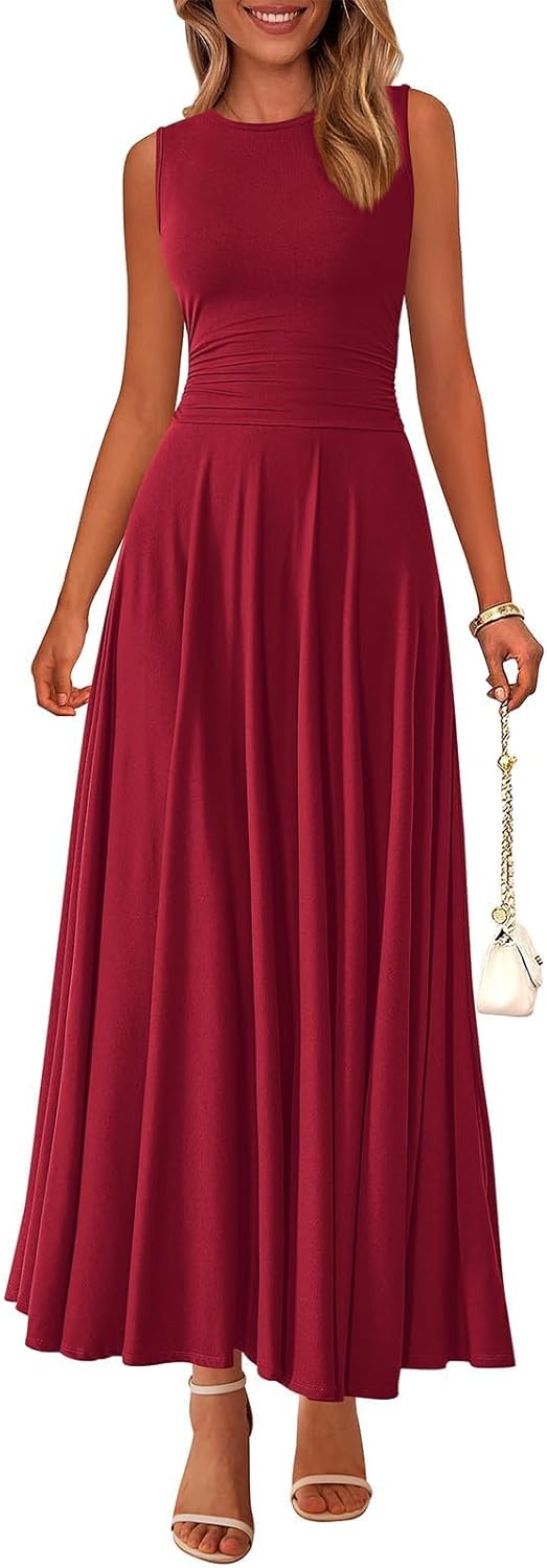 PRETTYGARDEN Womens Summer Dresses 2025 Casual Maxi Dress