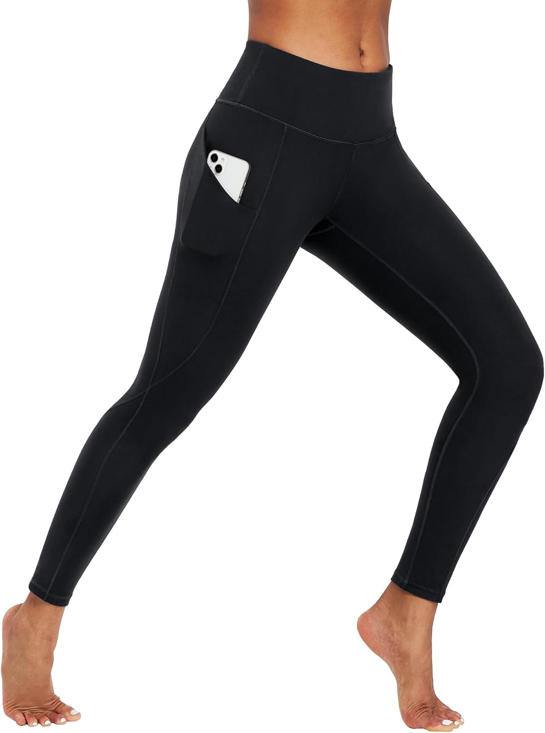 High Waisted Yoga Leggings with Pockets by Ewedoos