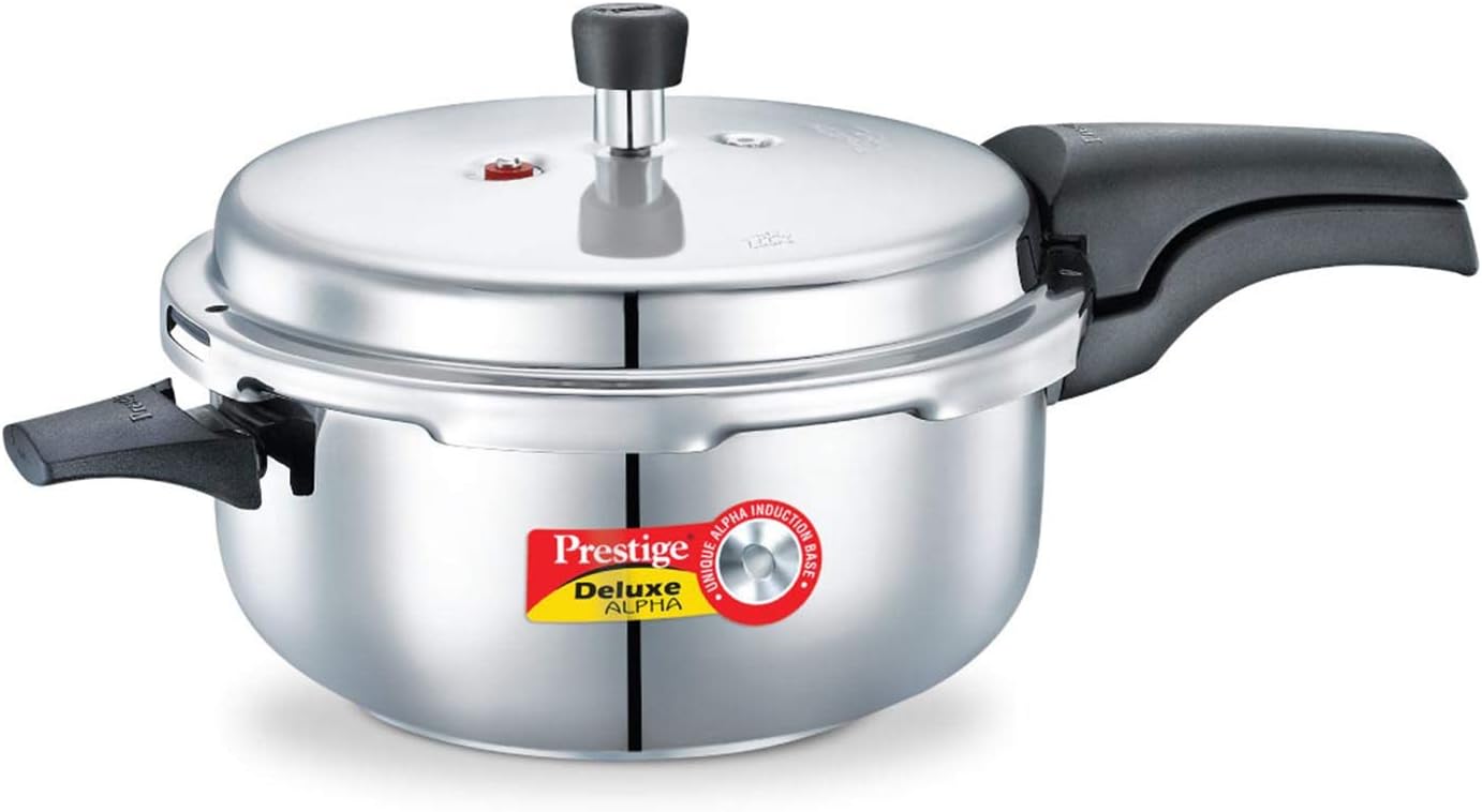 Prestige 5L Alpha Deluxe Induction Base Deep Pressure Pan