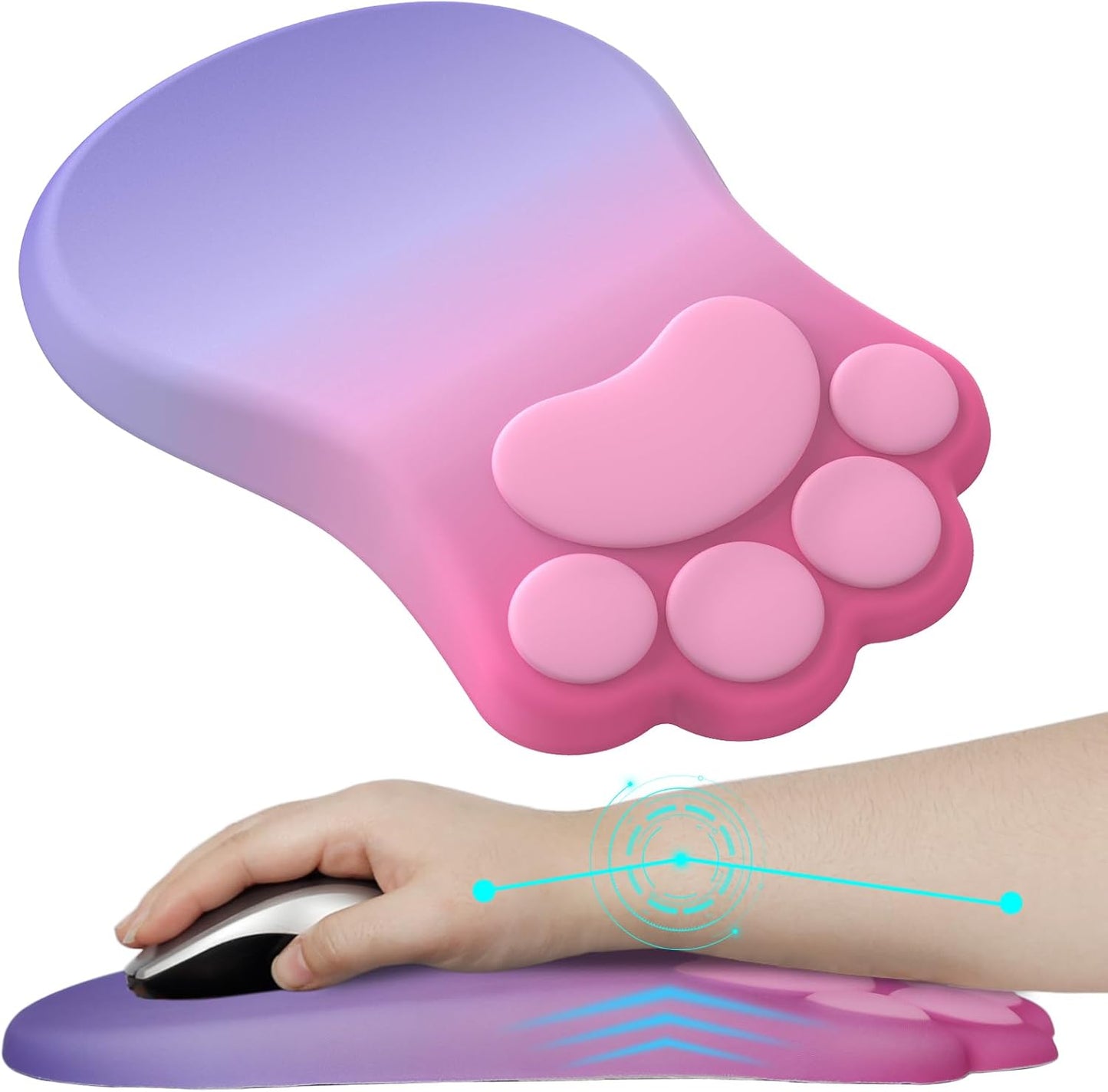 Cat Paw Ergo Mouse Pad - Comfort & Support