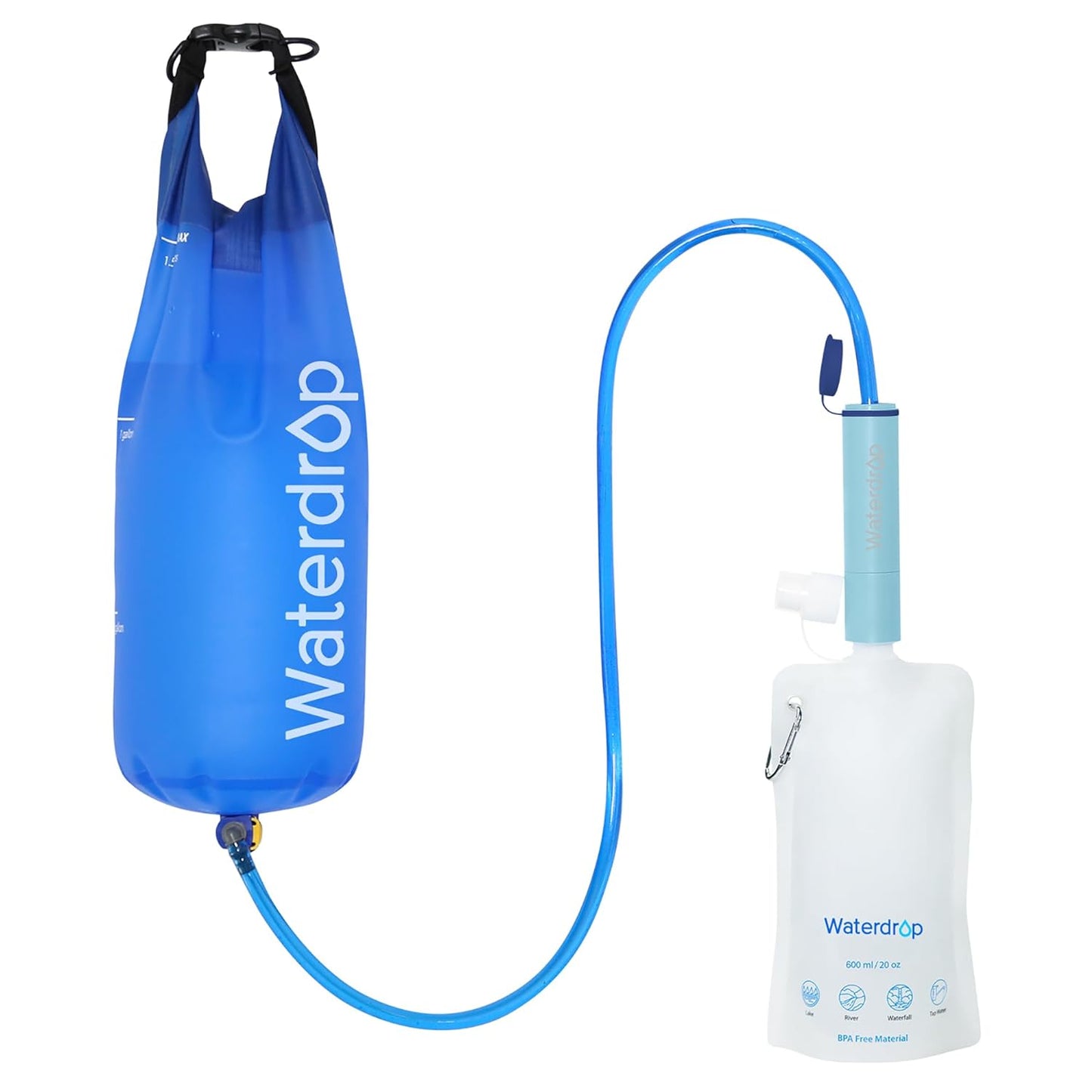 Waterdrop Gravity Straw - 0.1 Micron Purification