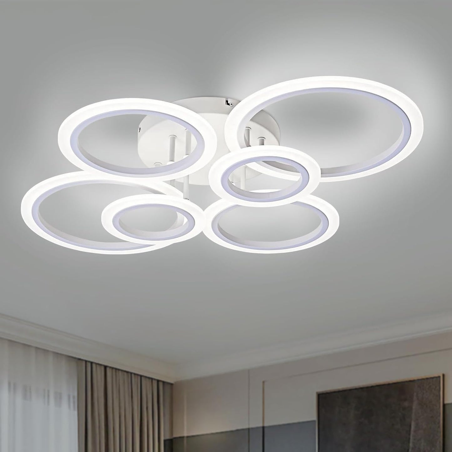 Vikaey Modern LED Flush Mount Ceiling Light for Stylish Spaces