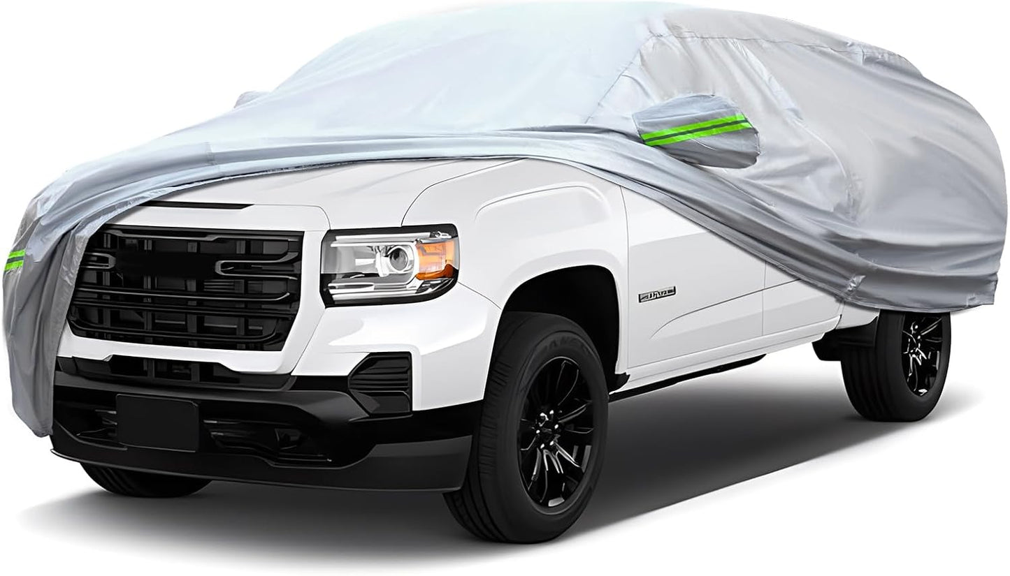 Full Car Cover Universal 6 Layers Waterproof for Pickups 198-220 in