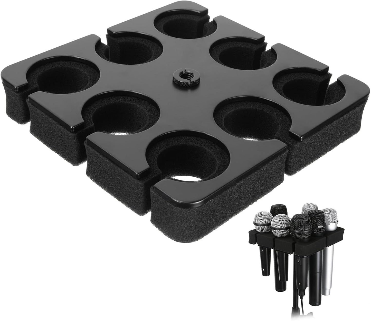 Numhag Multi Microphone Holder for 8 Mics - Ideal Stage Organizer