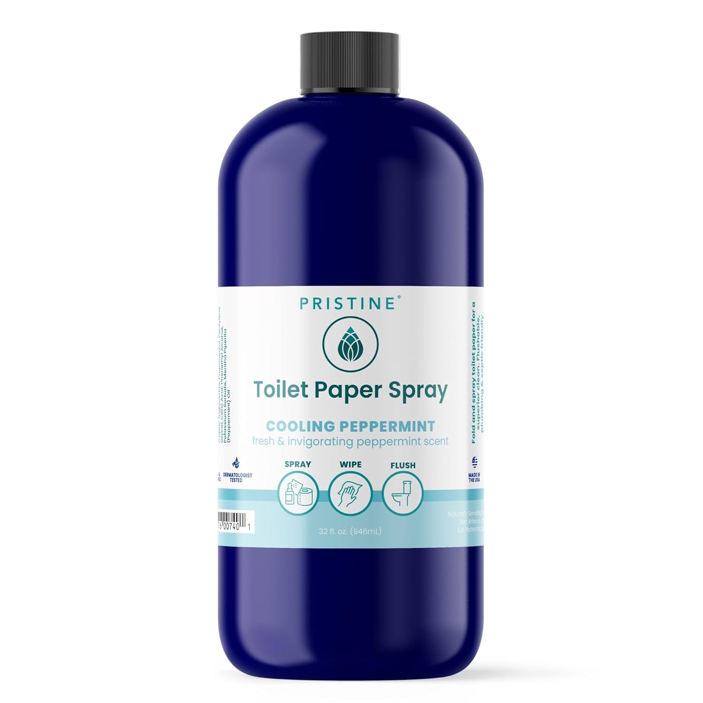 PRISTINE Toilet Paper Spray: Eco-Friendly Wet Wipe Alternative
