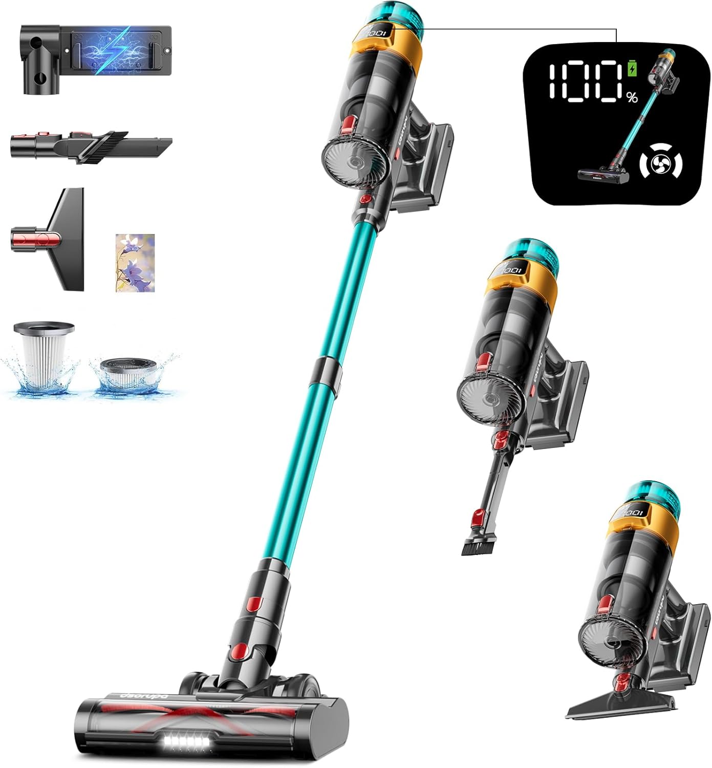 550W Cordless Vacuum: Powerful & Tangle-Free!