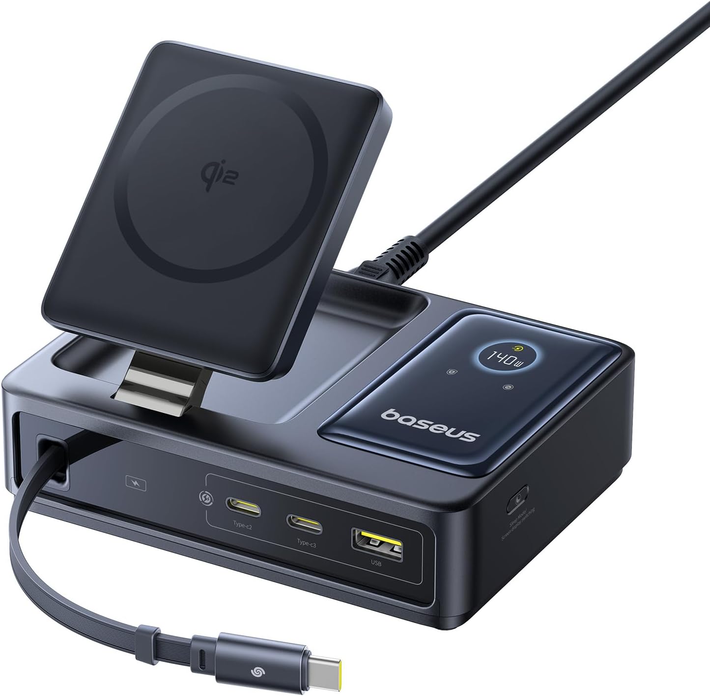 Baseus Nomos 5-in-1 Charging Station: 140W Power Hub