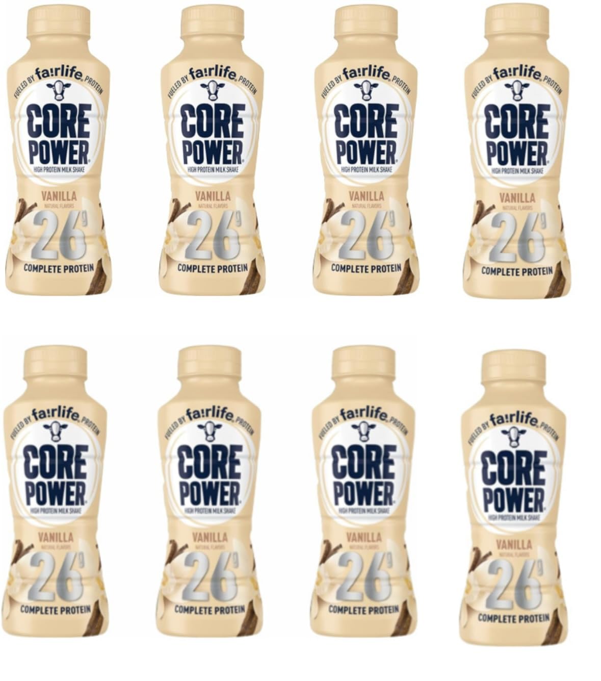 High Protein Vanilla Shakes 8 Pack - Fast Shipping