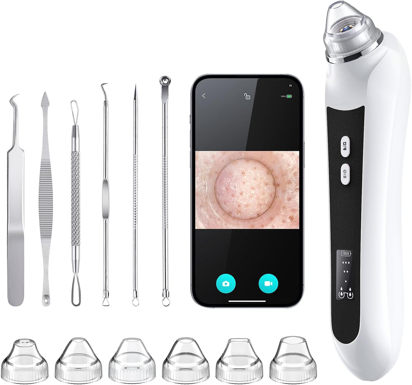 Multi-Functional Blackhead Suction Device for Deep Pore Cleaning