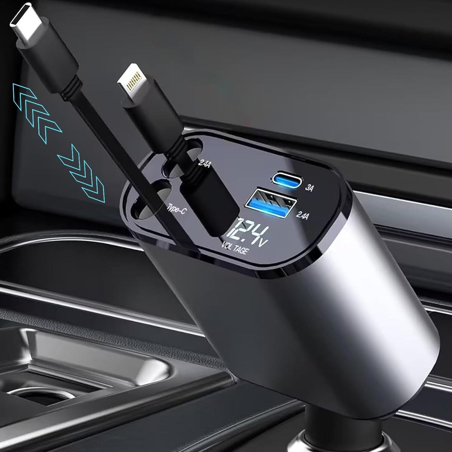 66W Fast Charge Car Charger for Multiple Devices