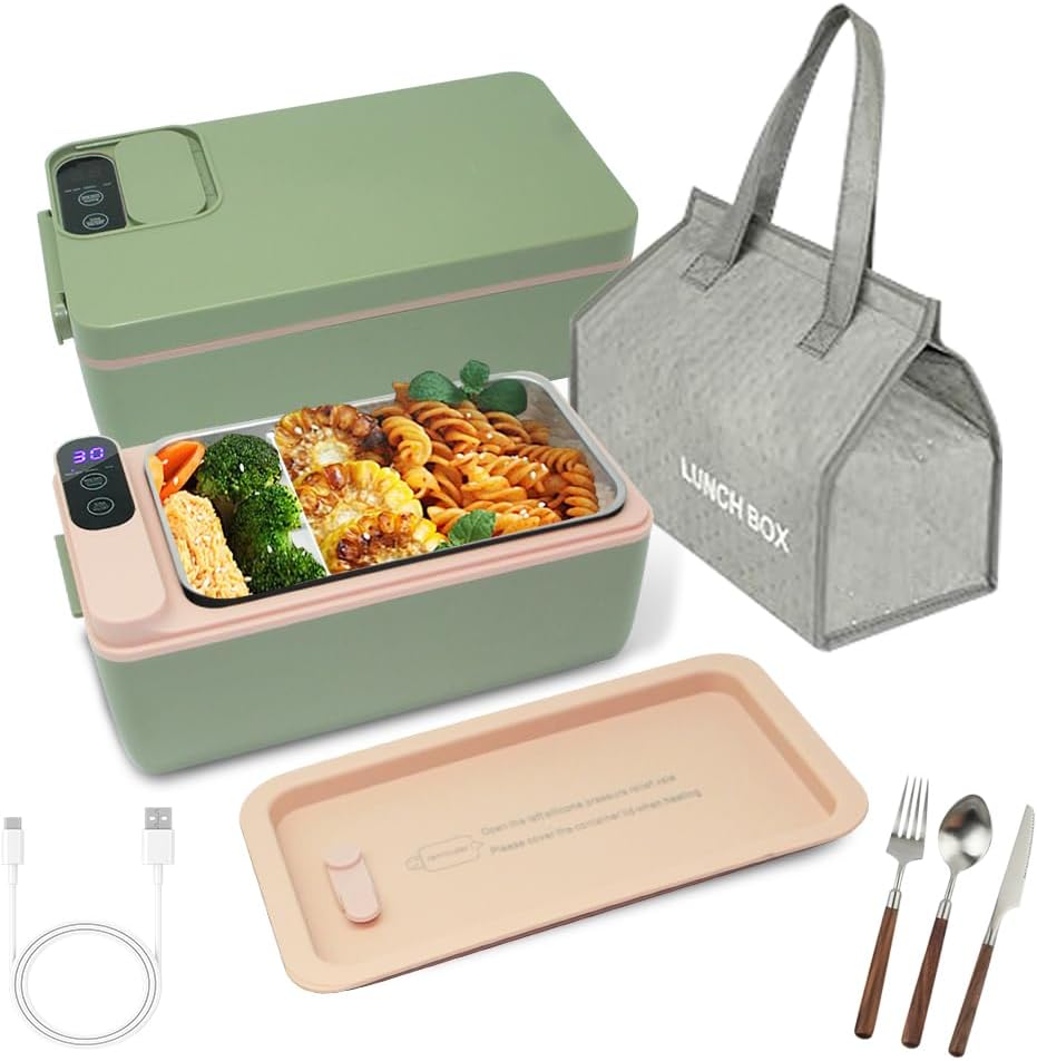 Cordless Electric Lunch Box for Easy Heating on the Go
